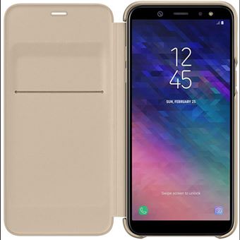 Capa Samsung Wallet para Galaxy A6 - Dourado