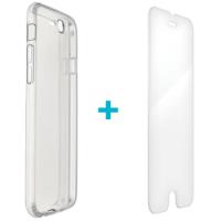 Capa + Vidro Temperado 4-OK para Apple iPhone SE 2020 - Transparente