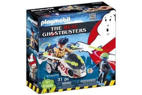 Playmobil Ghostbusters 9388 Caça-Fantasmas Stanz com Mota Voadora