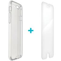 Capa + Vidro Temperado 4-OK para iPhone 7 Plus - Transparente