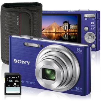 Sony Cyber-shot DSC-W730 Azul + Bolsa + SD 8GB - Câmara Digital