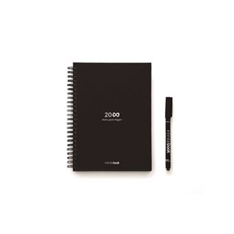Infinitebook Espiral Planner A5 Preto e Marcador - 1