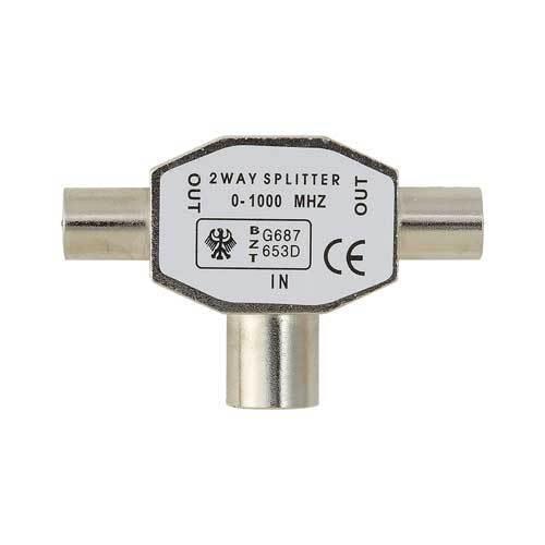 Belkin Splitter Antenna TV Coax/2xCoax M/F Coaxial 2 x Coax Bronze cabo
