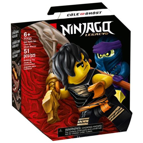 LEGO Ninjago 71733 Set Combate Cole Vs Guerreiro Fan