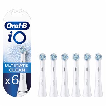 Recargas para Escovas de Dentes Elétrica Oral-B iO Ultimate Clean - Branco - 6 Unidades - 1
