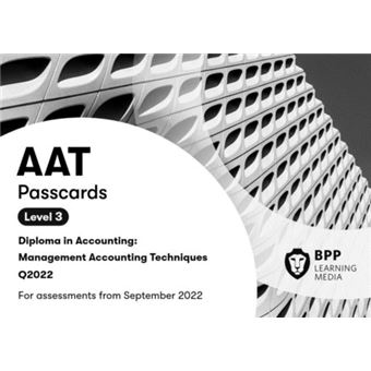 AAT Management Accounting Techniques - Passcards - Espiral - BPP ...