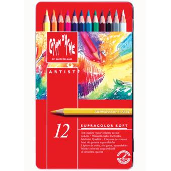 Caixa Metálica 12 Lápis de Cor Supracolor Soft Aquarelle
