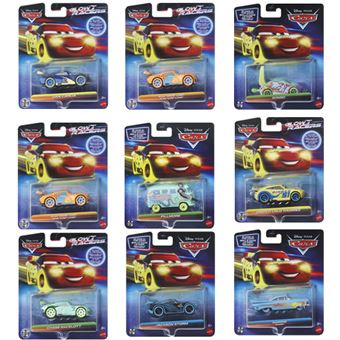 Veículo Disney Pixar Cars Night Racing - Brilha no Escuro - Pack 1 Unidade - Mattel - Envio Aleatório - 1