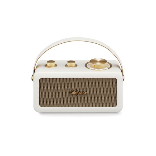 Rádio Portátil Retro Sangean RA-101 - Branco/ Dourado