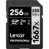Cartão de Memória Lexar Professional 1667x Classe 10 UHS-II - SDXC - 256GB