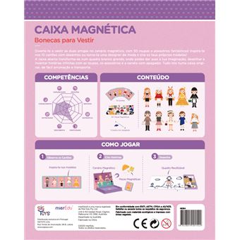 Caixa Magnética Bonecas de Vestir - Jogos de Descoberta - Compra na