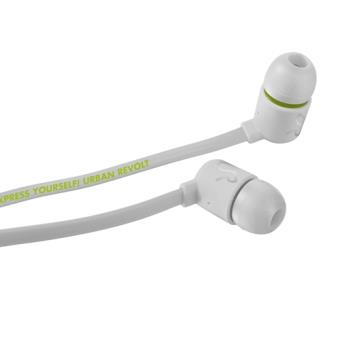 Urban Revolt Duga Intra-auditivo Binaural Com fios Branco auricular para telemóvel