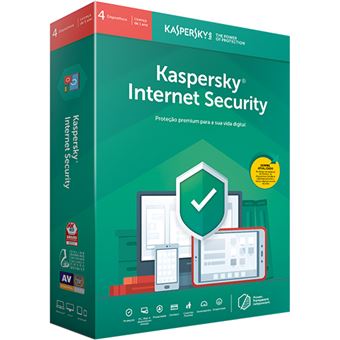 Antivírus Kaspersky Internet Security 2019 - 4 Dispositivos | 1 Ano