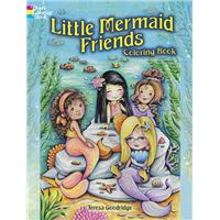 Little mermaid friends coloring boo