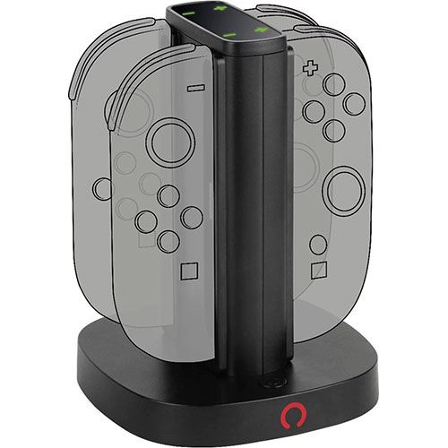 Carregador 4 em 1 Konix para Nintendo Switch 2 - Preto