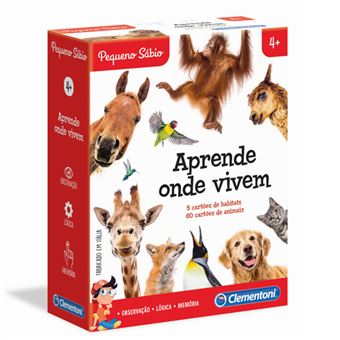 Aprende Onde Vivem os Animais - Clementoni