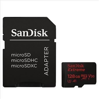 Cartão Memória Sandisk Extreme MSDXC V30 90MB/s - 128GB