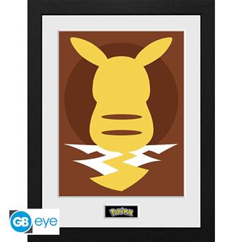 Impressão Emoldurada - Framed Print Pokémon: Pikachu Silhouette 25