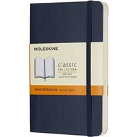 Caderno Pautado Moleskine Soft Bolso Azul Escuro