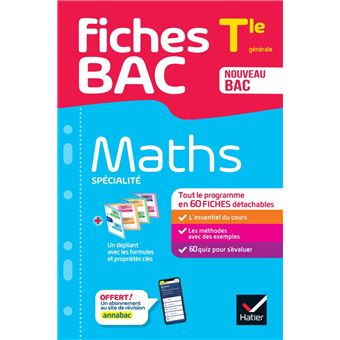 Fiches bac - Maths Tle (spécialité) - Bac 2026 - 1