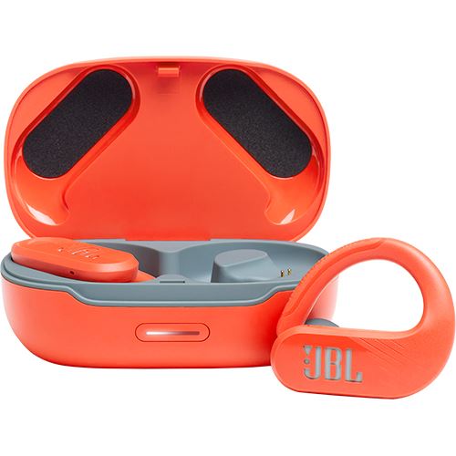 Auriculares Bluetooth True Wireless JBL Endurance Peak II - Laranja Coral