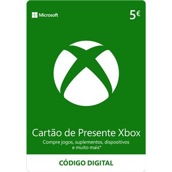 Cartão Oferta Xbox 5 Euros - Cartão Digital - Serviço Informática