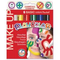 Conjunto 6 Lápis de Maquilhagem Infantil PlayColor - Cores Básicas
