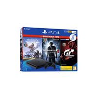 Consola Sony PS4 1TB + Horizon Zero Dawn Complete Ed.+ Uncharted 4: O Fim de um Ladrão + GT Sport