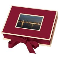 Caixa Para Fotografias Semikolon Pequena Burgundy