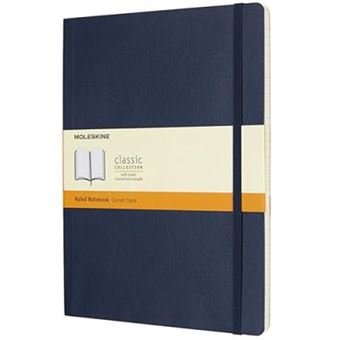 Caderno Pautado Moleskine Soft XL Azul Escuro
