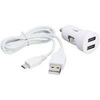 Carregador Isqueiro Bigben + Cabo USB - Branco
