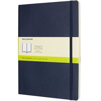 Caderno Liso Moleskine Soft XL Azul Escuro