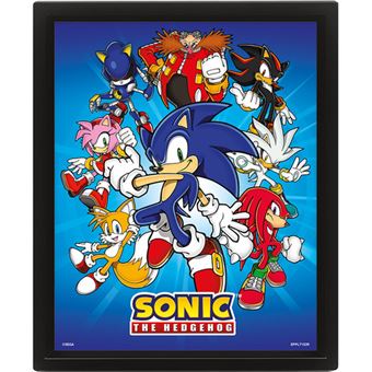 Sonic - Green Hill Zone Poster Emoldurado, Quadro em