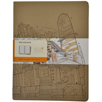Caderno Pautado Moleskine Cahier - The Wandering City Grande - 2 Unidades