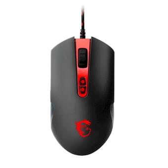 MSI DS100 USB Laser 3500DPI Ambidestro Preto, Vermelho rato