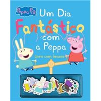 Um Dia Fantástico Com a Peppa - Livro com Ímanes