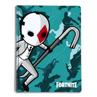 Caderno com Capa de Plástico Fortnite - Azul, A4