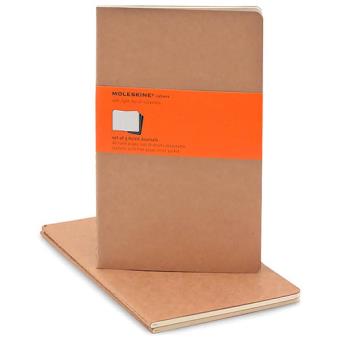 Moleskine: Caderno Pautado Grande Bege
