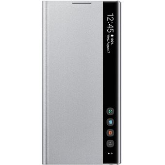 Capa Samsung Clear View para Galaxy Note10 - Prateado