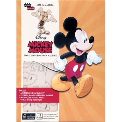 Disney Incredibuilds: Arte em Madeira - Mickey Mouse