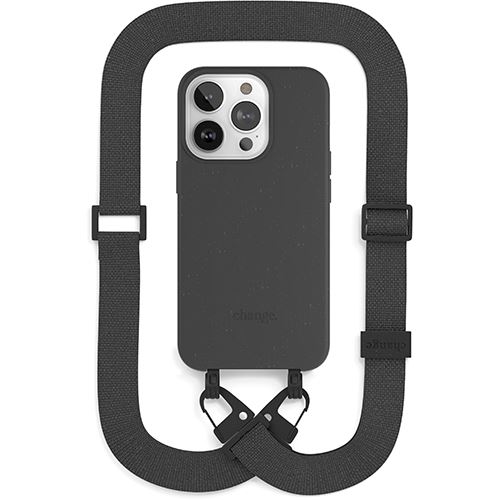 Capa Bio + Fita Preta Woodcessories para Apple iPhone 14 Pro - Preto