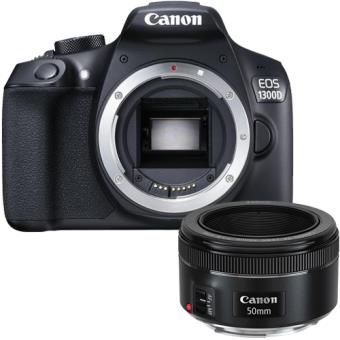 Canon EOS 1300D + EF 50mm f/1.8 STM - Câmara Reflex (D-SLR) - Compra na