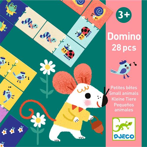 Jogo Dominó Bichos 28 Peças - Toia Brinquedos - DiverMais