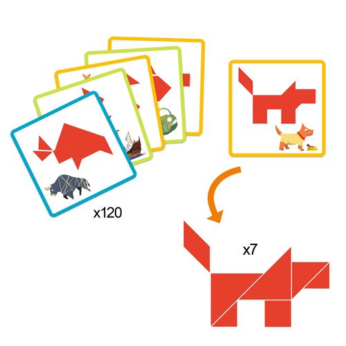 Tangram - Jogo de Lógica e Tática - Djeco Toys - Jogos de Descoberta -  Compra na