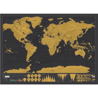 Mapa do Mundo de Parede Grande - Folha Plastificada - Vários