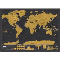 Mapa Mundo Para Raspar Grande Multicolorido - Deluxe Edition