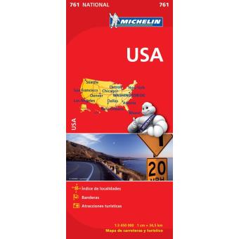 USA Mapa Michelin 761