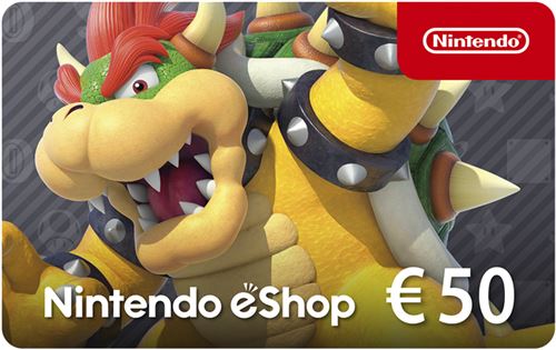 Código digital para fundos da Nintendo eShop: 25 euros