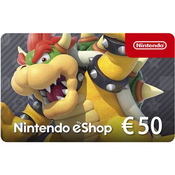 Código digital para fundos da Nintendo eShop: 25 euros