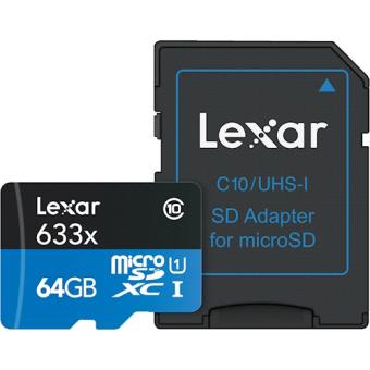 Lexar LSDMI16GBBEU633A 16GB MicroSDHC UHS-I Class 10 cartão de memória